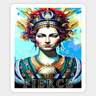 Beautiful Fierce Goddess Sticker